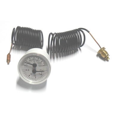TERMOMANOMETRO A CAPILLARE DIAMETRO 42 MM DA 1/4