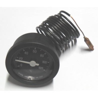 TERMOMETRO CAPILLARE CIRCOLARE FRONTALE DA 37 MM