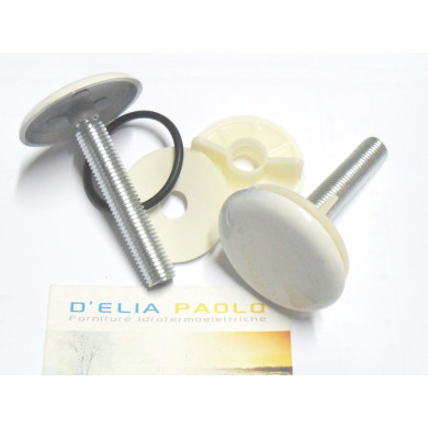 COPPIA TAPPI COPROFORO BIANCHI DA 50 MM