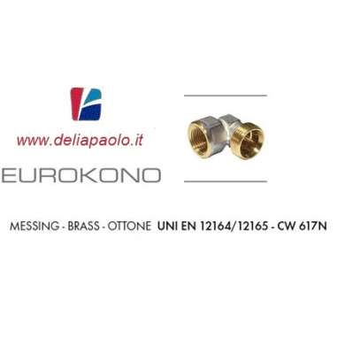 GOMITO  EUROKONO DA 3/4 X 3/4 FEMMINA
