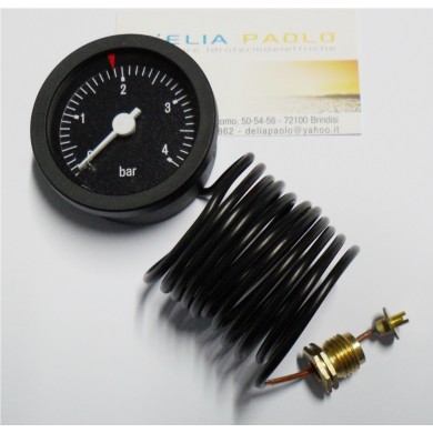 MANOMETRO CAPILLARE DIAMETRO 52 MM 4 BAR 14 X 1 MM