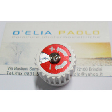 MANOPOLA CON DISCHETTI SERIGR. ROSSO BLU E VITE M