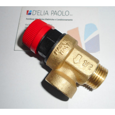 VALVOLA DI SICUREZZA 1/2 M X 1/2 F  8 BAR MUT
