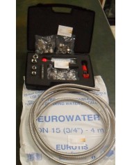KIT VALIGETTA CON RACCORDI E TUBO INOX 1/2 E 3/4