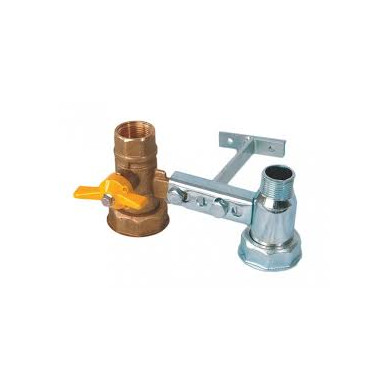 STAFFA CONTATORE GAS CON VALVOLA 11/4 X 3/4