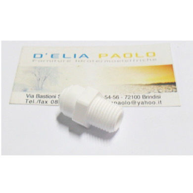 RACCORDO DIRITTO M 1/4 X 8 MM