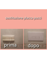PLACCA PUCCI ECO 2 TASTI FLAT NUOVO MODELLO