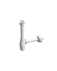 SIFONE LAVABO MONSTER A BOTTIGLIA 1 1/4 BIANCO