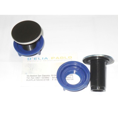 COPPIA TAPPI COPRIFORO INOX SATINATO