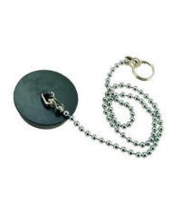 TAPPO LAVELLO CON CATENELLA DIAM. 52 MM