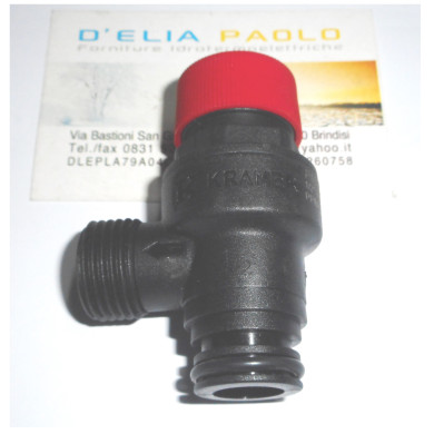 VALVOLA SICUR. PP CALDAIA 1/2 M 3 BAR USCITA M