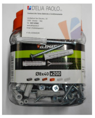KIT 200 PZ FISCHER ELEMATIC DA 8 X 40