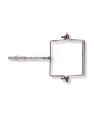COLLARE ZINCATO QUADRO 80 X 80 MM