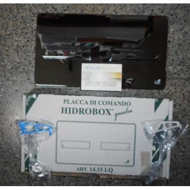 PLACCA PER CASSETTA  HIDROBOX LINE QUADRA CROMATA