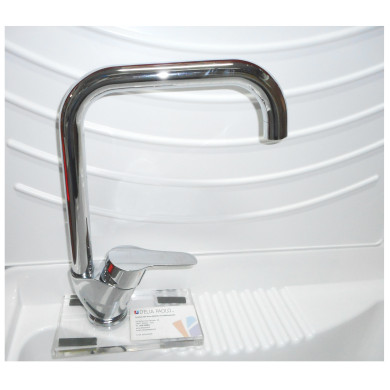 MISCELATORE LAVELLO CANNA SQUADRATA CROMATO