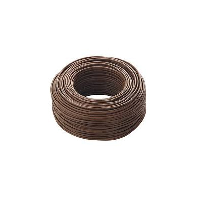 CAVO UNIPOLARE 1.5 MM ROTOLO 100 METRI MARRONE