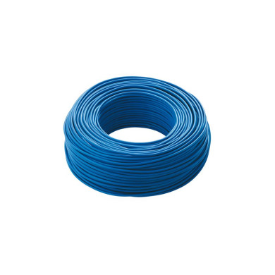 CAVO UNIPOLARE 4 MM ROTOLO 100 METRI BLU
