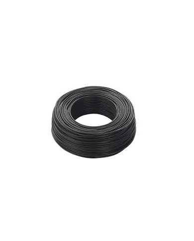 CAVO UNIPOLARE 6 MM ROTOLO 100 METRI NERO