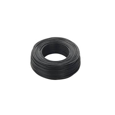 CAVO UNIPOLARE 6 MM ROTOLO 100 METRI NERO