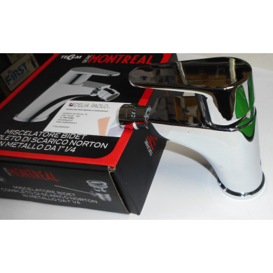 MISCELATORE MONTREAL BIDET CON SCARICO 1 1/4