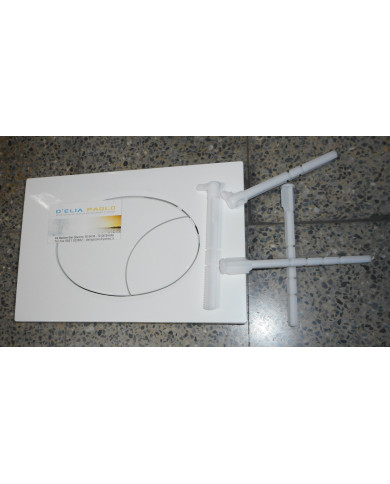 PLACCA DI COMANDO ELEGANCE DOPPIO TASTO BIANCO