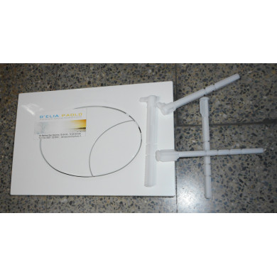 PLACCA DI COMANDO ELEGANCE DOPPIO TASTO BIANCO