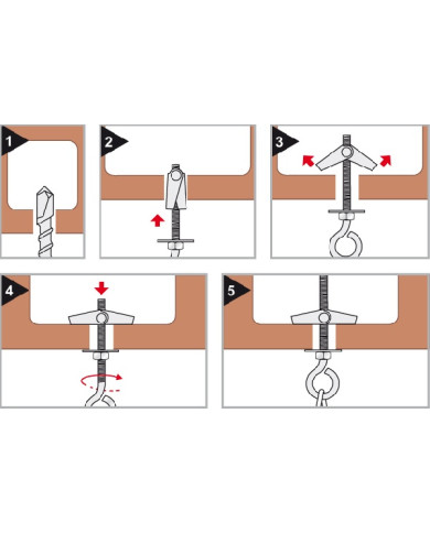 ANCORA METELLICA A SCATTO M4 X 80