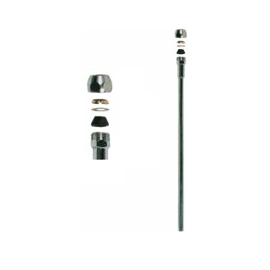 CANNETTA DI PROLUNGA CROMATA CON BICONO 10 MM 300