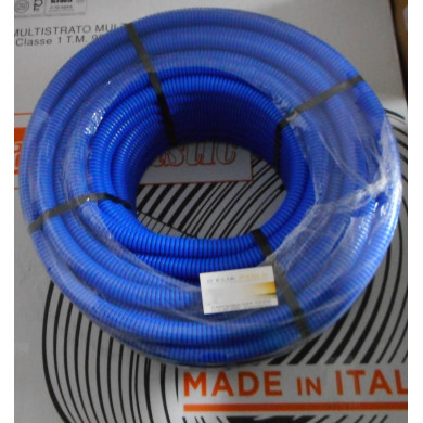 TUBO CORRUGATO IMQ AZZURRO 20 ROTOLO DA 100 METRI