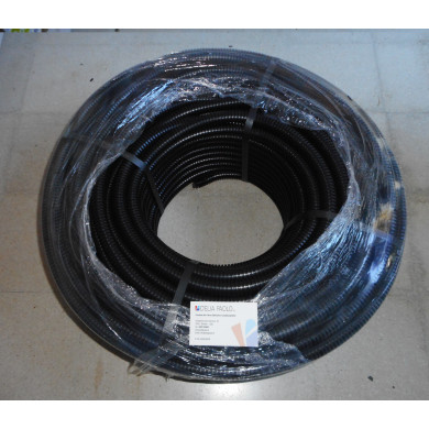 TUBO CORRUGATO IMQ NERO 16  ROTOLO 100 METRI