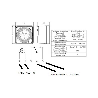 OROLOGIO PROGRAMMATORE GIORNALIERO