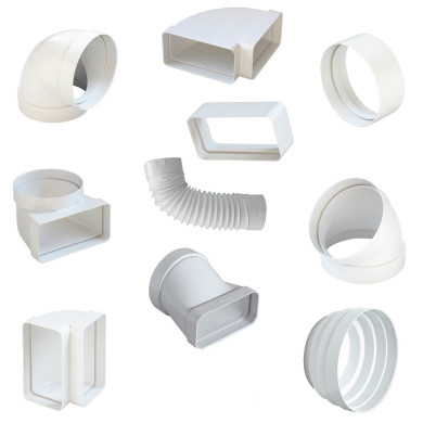 AERAZ COPRIFORO PER TUBO RETTANG. 120 X 60 BIANCO