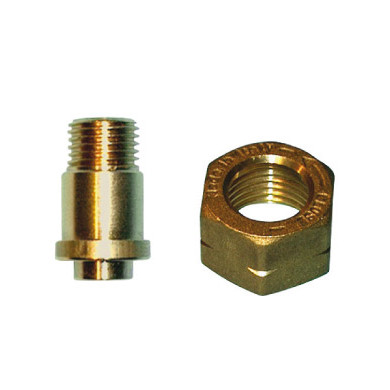 RACCORDO CON DADO PER REGOLATORI M 1/4-1/2 SX F