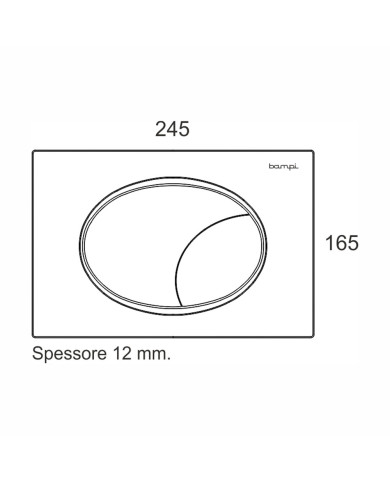 PLACCA BAMPI MECCANICA FLOW BIANCA PER BSILENT