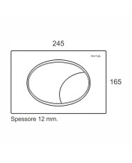 PLACCA BAMPI MECCANICA FLOW BIANCA PER BSILENT