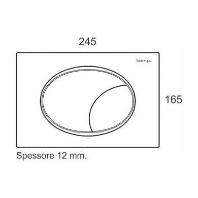 PLACCA BAMPI MECCANICA FLOW BIANCA PER BSILENT