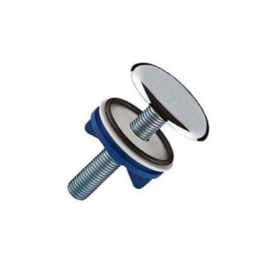 COPPIA TAPPI CROMATI PER LAVABO-BIDET PESANTI