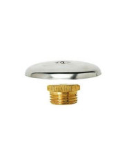 TAPPO OTTONE CON ROSETTA CROMATA E VITE M 1/2