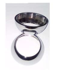 CAPPUCCIO SOTTOLEVA IN ABS CROMATO 41 X 13 MM