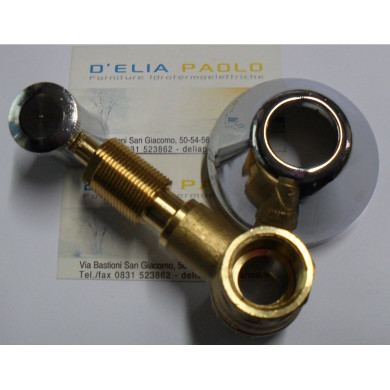 RUBINETTO SFERA INCASSO CAPPUCCIO CHIUSO 1/2