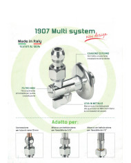 RUBINETTO FILTRO E SNODO CROMATO 1/2 M X 10 BICONO