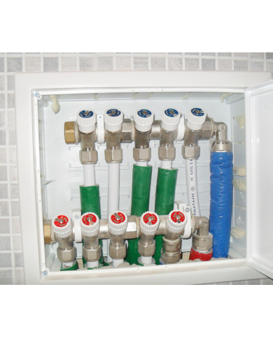 COLLETTORE 3/4 X 2 VIE CON VITONI DI CHIUSURA