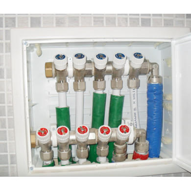 COLLETTORE 3/4 X 2 VIE CON VITONI DI CHIUSURA