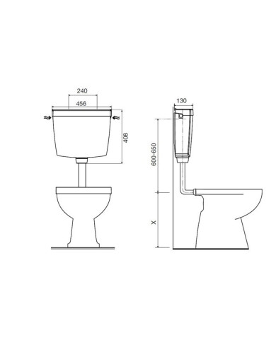 CASSETTA SCARICO BASSA GEMMA S/RUB. TUBO 50/40