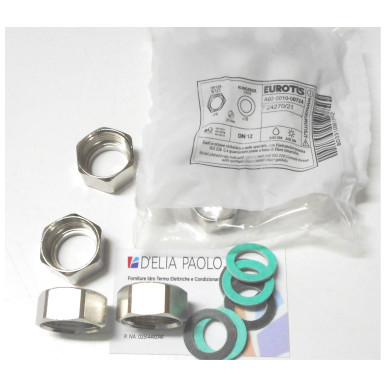 KIT EUROTIS ACQUA 4+4 MT TUBO E 10+10 RACC 1/2 3/4