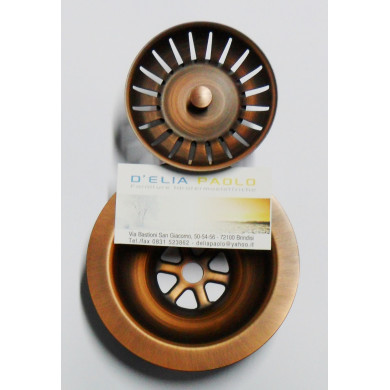 PILETTA LAVELLO STP COPPER RAME ANTICATO