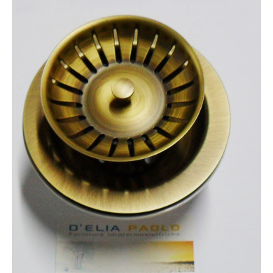 PILETTA LAVELLO STP PIRITE OTTONE ANTICATO