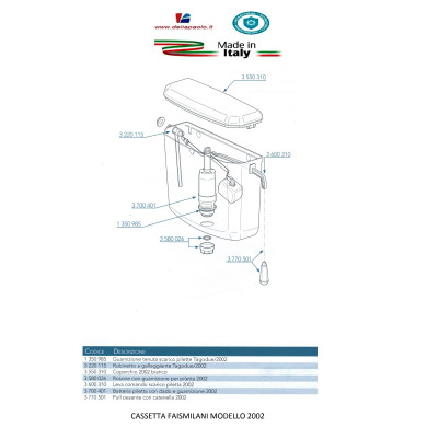 GALLEGGIANTE FAIS PER CASSETTA TAGODUE E 2002