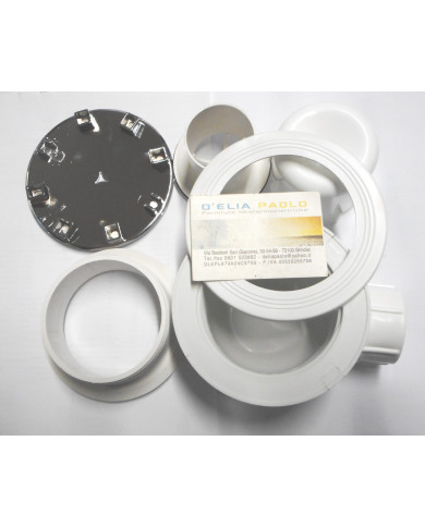 PILETTA PIATTO DOCCIA SIFONATA COPERCHIO CROMO