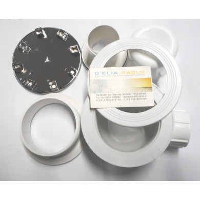 PILETTA PIATTO DOCCIA SIFONATA COPERCHIO CROMO